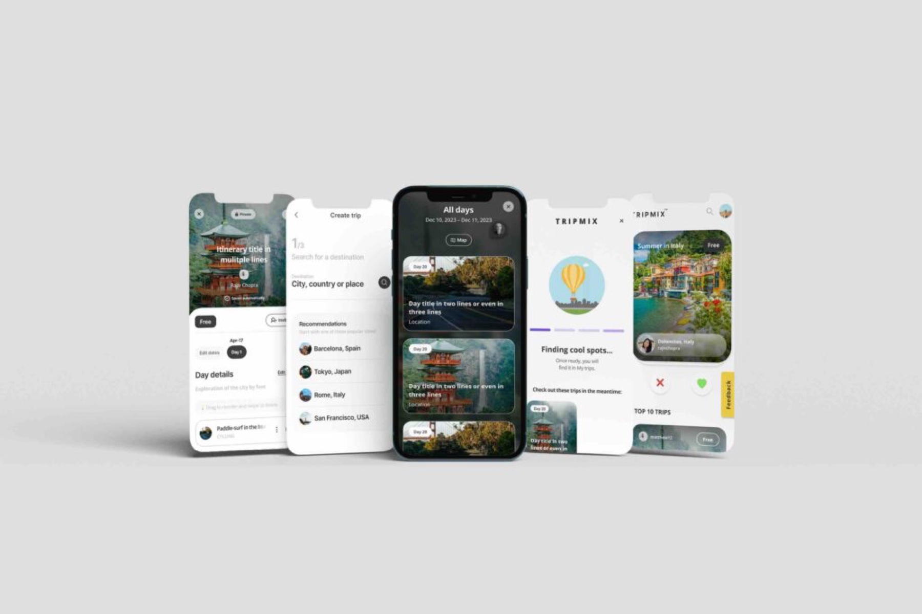 The Tripmix app